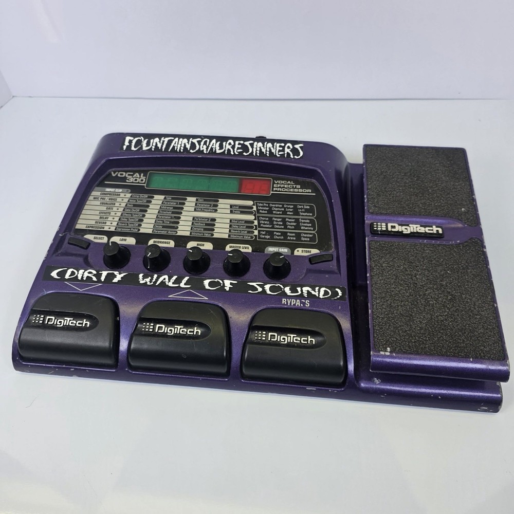 Used Digitech Vocal 300 Vocal Effects Processor Pedal NO Power Supply