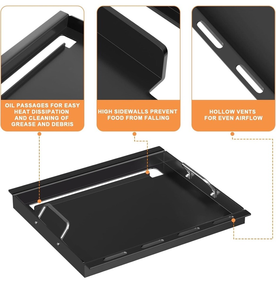 Weber Full Size Rectangular Griddle Spirit 200 Series Carbon Steel