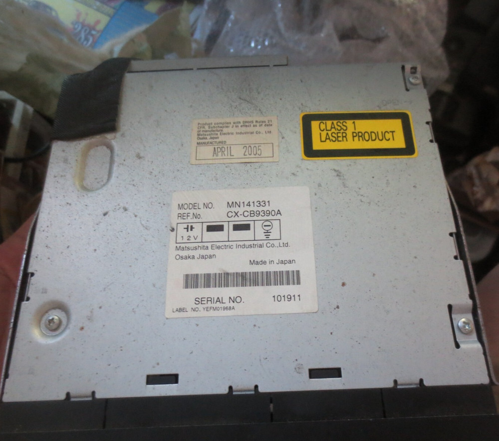 Matsushita 6-disc CD changer model MN141331 Untested