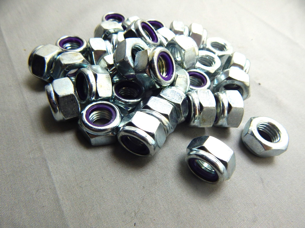 12M - 1.75 NYLON HEX LOCK NUTS