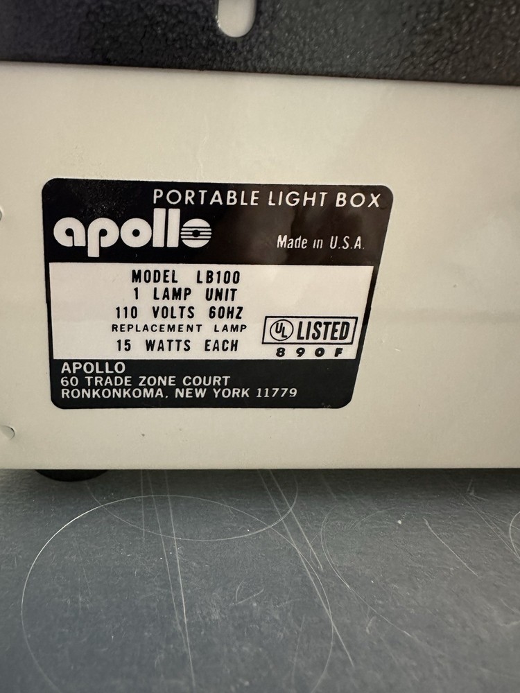 Apollo Portable Light Box Model LB100