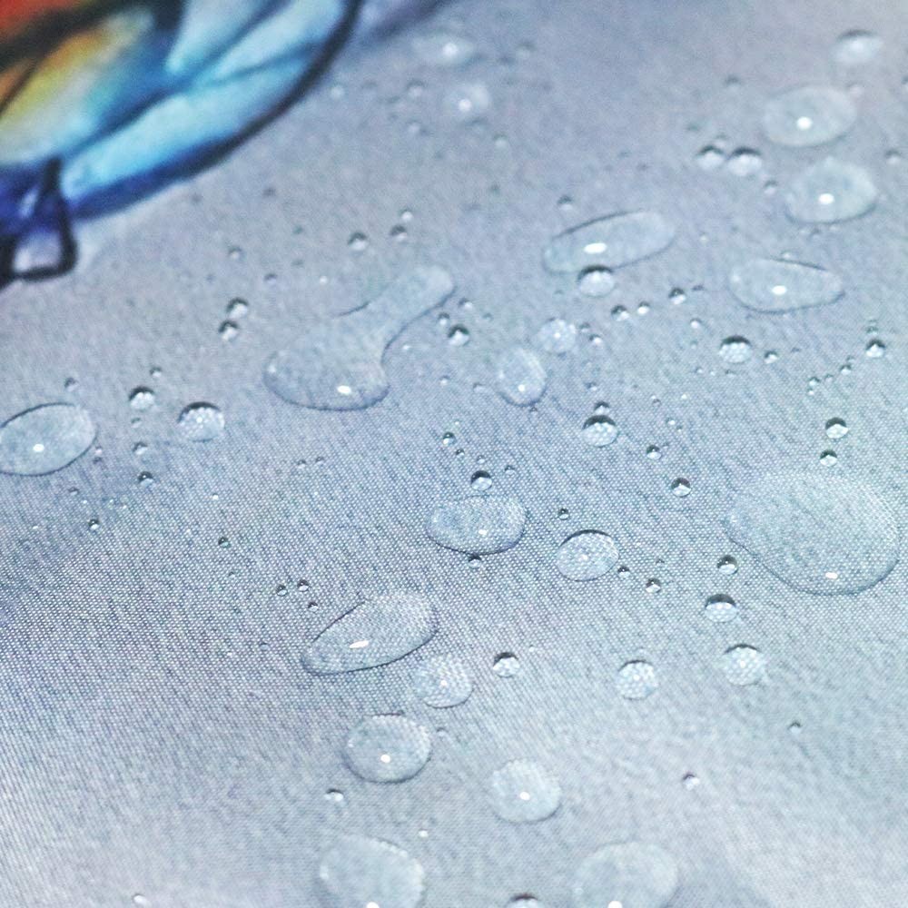 Retro Tiger and Peacock Shower Curtain Set Vintage Dark Green Plant Shower Cu...