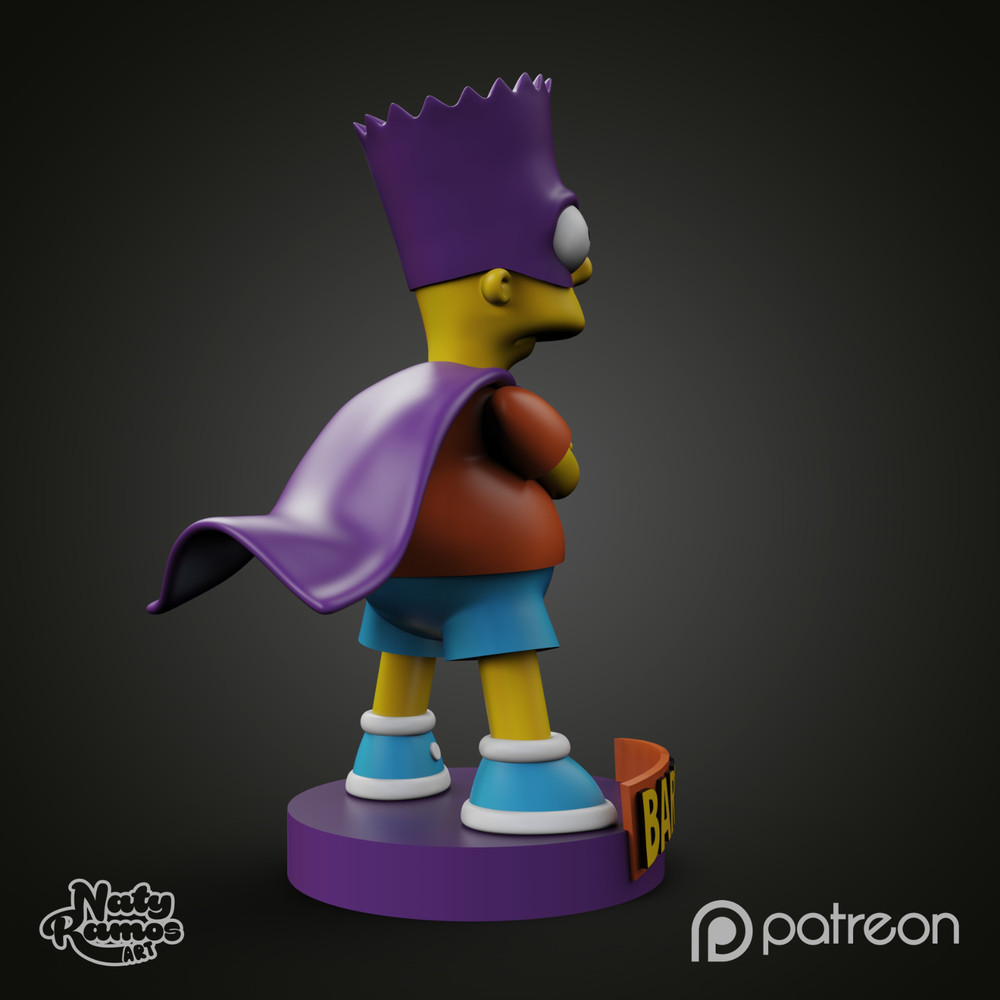 UNPAINTED The Simpsons Bart Bartman 3D Printed Model Kit NR
