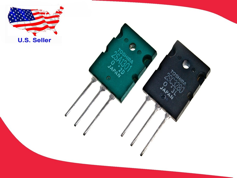 2SA1301 & 2SC3280 (1 pair) Power Transistor - Fast Shipping w/Tracking