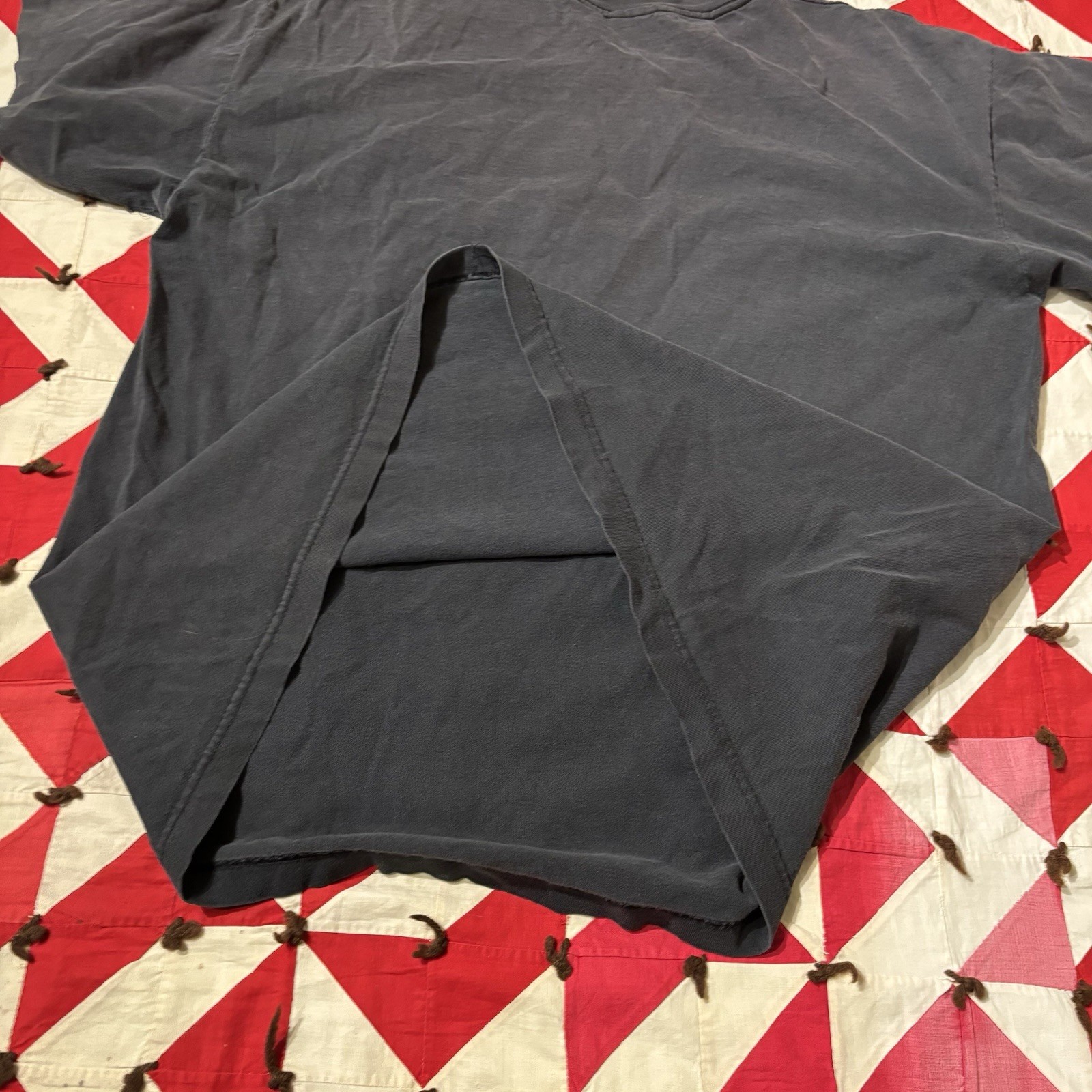 Vintage Murina Blank Black T Shirt Mens XL Distressed As Is Holes