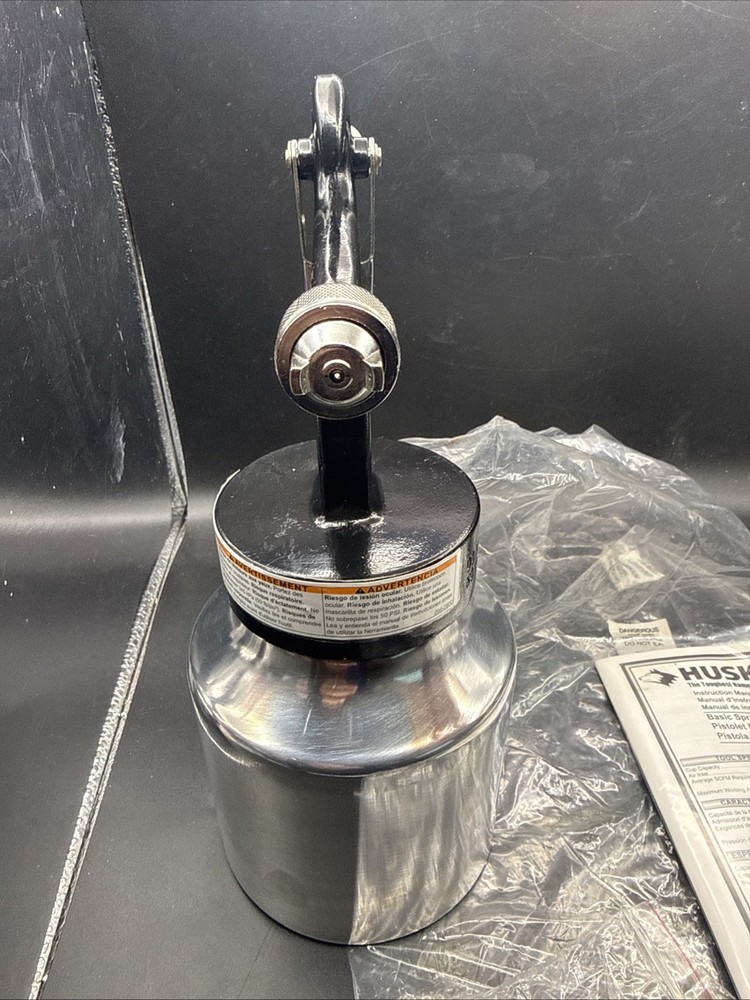 New, Open Box Husky Basic Spray Gun Model 010-0022 50 PSI Max, 1 Quart