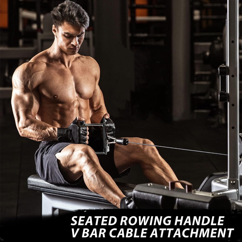 LAT Pulldown Attachments, Cable Machine Attachment Gym Accessories, Cable Att...