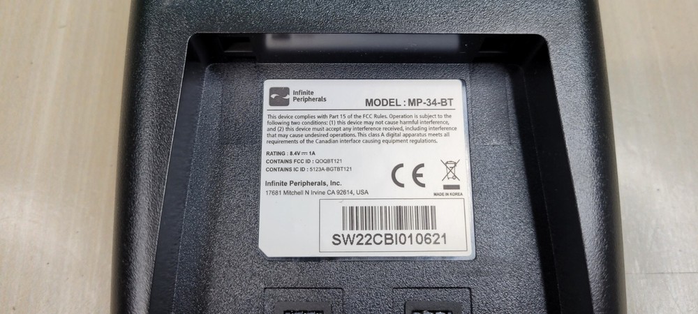 (QTY. 12) Infinite Peripherals MP34 - receipt printer - B/W - direct thermal