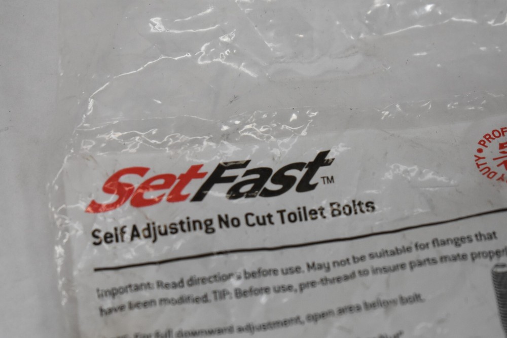 Set Fast 53990 XT Closet Bolt 5/16" x 3" Long Solid Brass Self Adjusting