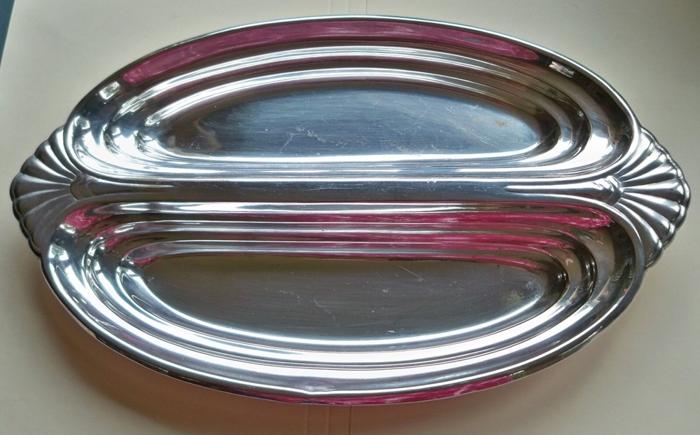 REED & BARTON SILVERPLATE DIVIDED SERVING DISH
