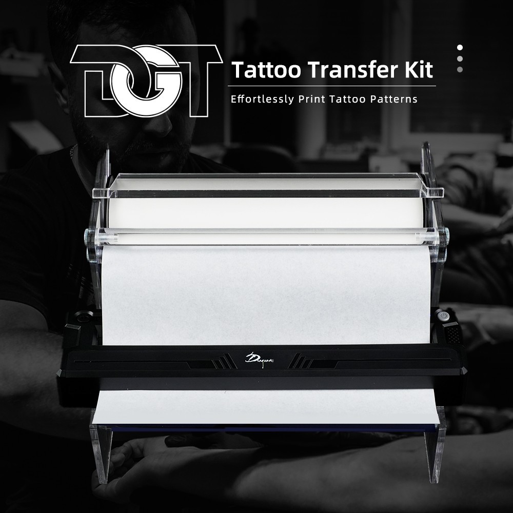 Wireless Tattoo Printer Kit with Holder and Roll Paper