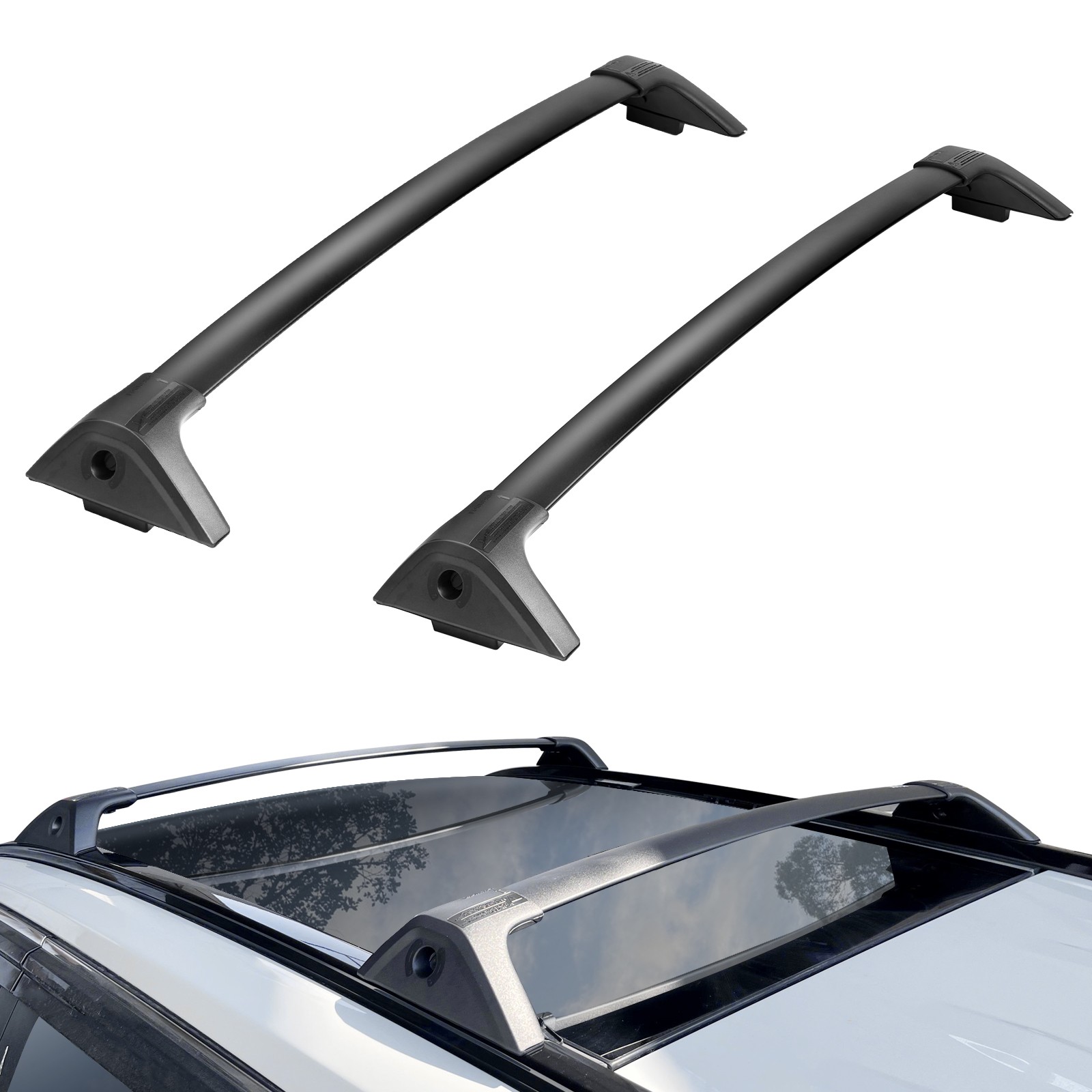 Roof Rack Crossbar for TOYOTA RAV4 2020-2023 Aluminum with Lock 2 PCS