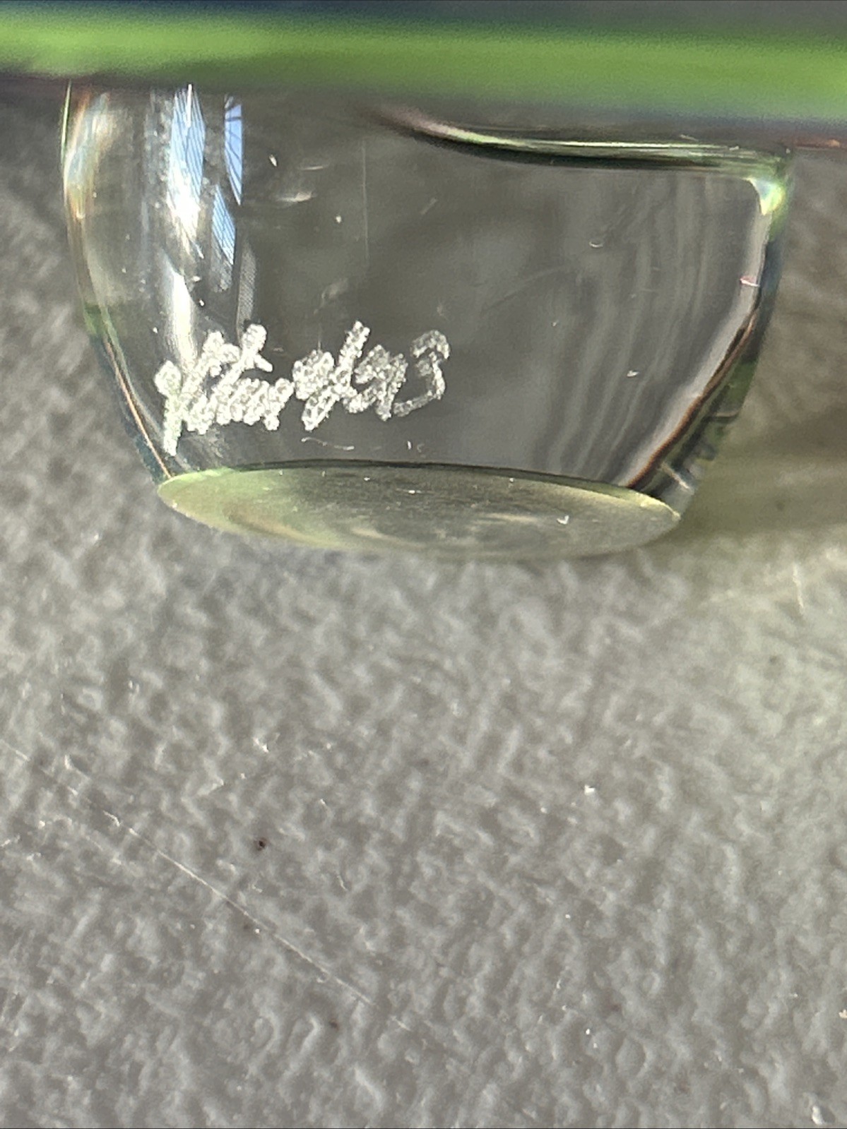 Thomas Kelly Heechee Rainbow Swirl Signed Art Glass Sculpture Signed 10.75" Tall