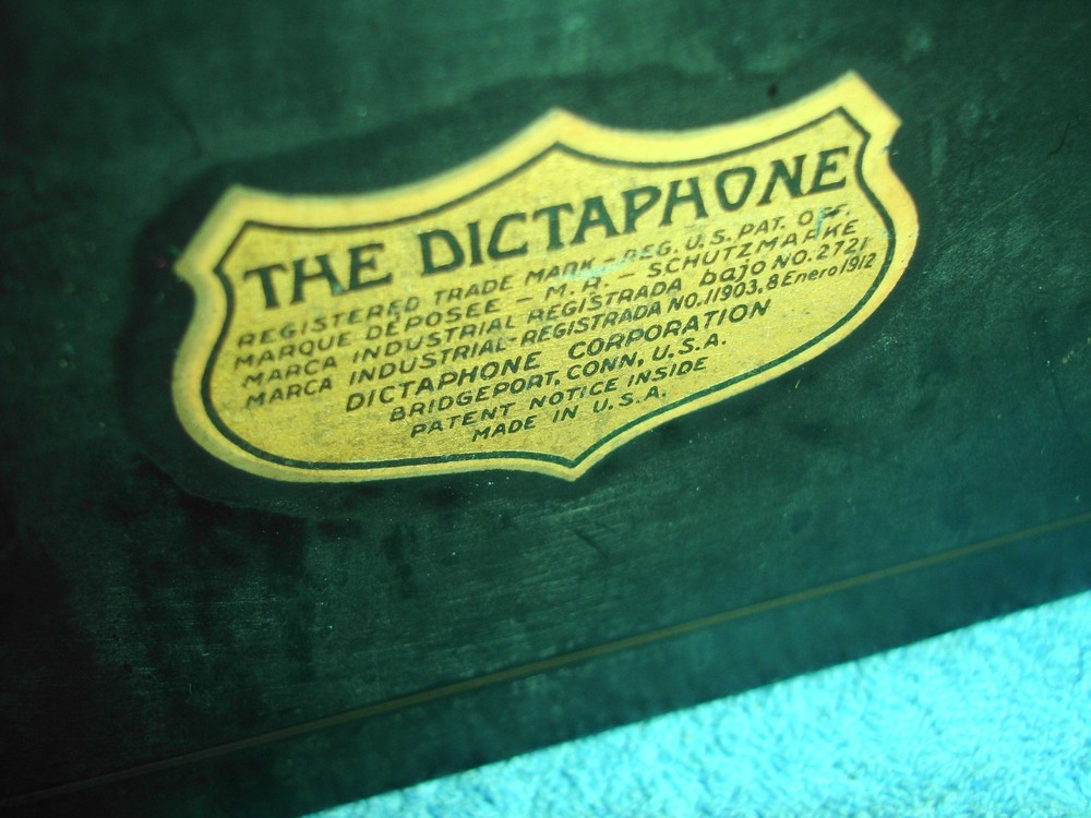 Edison Dictaphone, Model 10X, Type A, with Rolling Stand , circa 1915