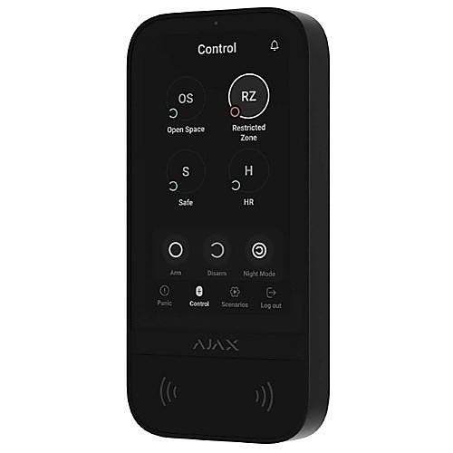 Wireless Keypad with Touch Screen, Black | AJAX 58472.148.BL3