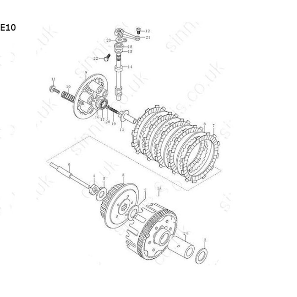 Washer for Sinnis Apache SM 125 17-20