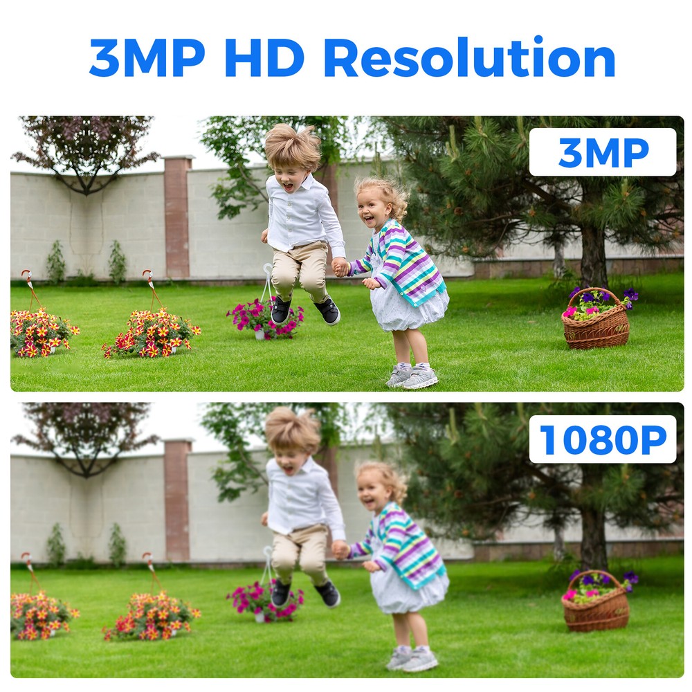 Hiseeu Wifi Security Camera System,16CH NVR With 1T HDD,3MP PTZ Camera,Eseecloud