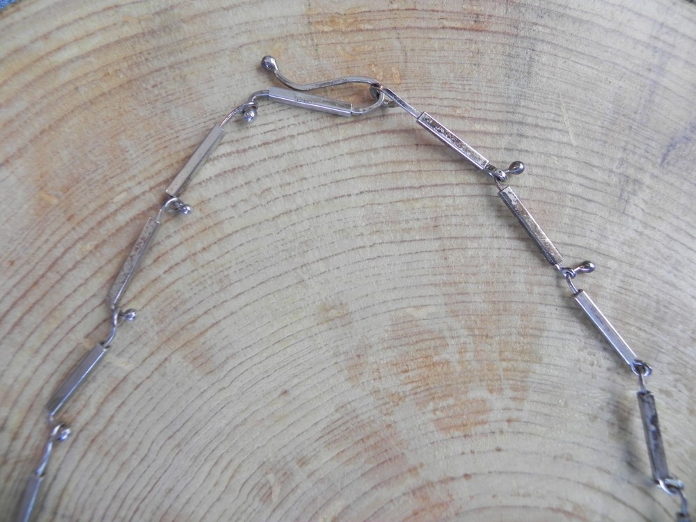 Sterling Silver Rectangle link Necklace & Bracelet SET by CBG