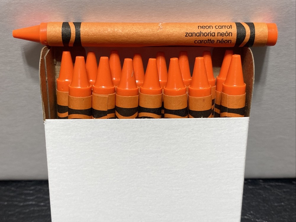 (16) Crayola Crayons (neon carrot) BULK