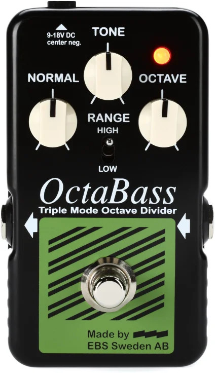 EBS OctaBass Blue Label Triple Mode Octave Divider Pedal
