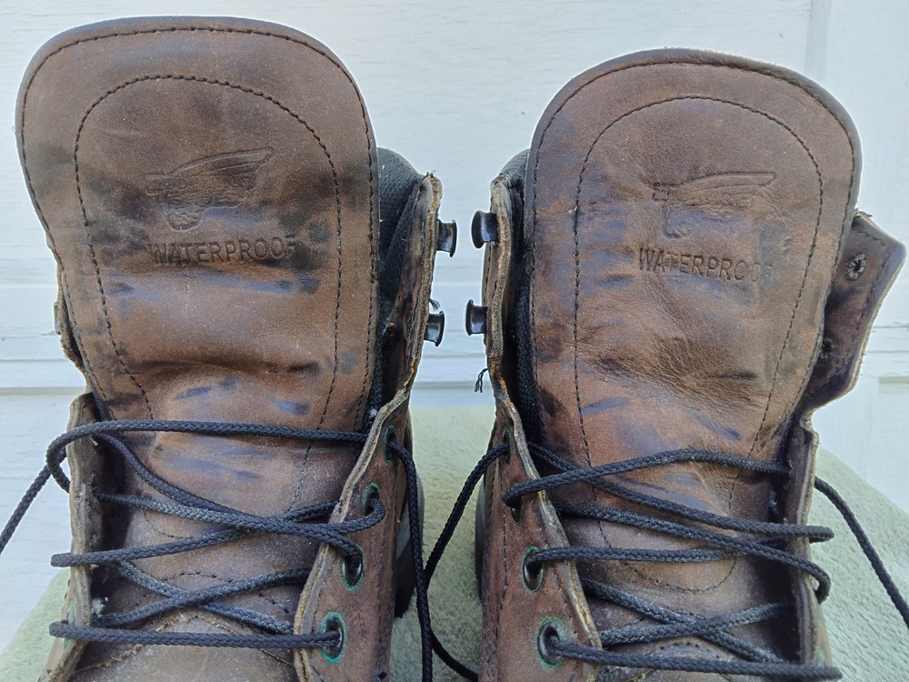 Size 10 D Red Wing Dynaforce 1206 Brown Waterproof Leather Soft Toe Work Boots