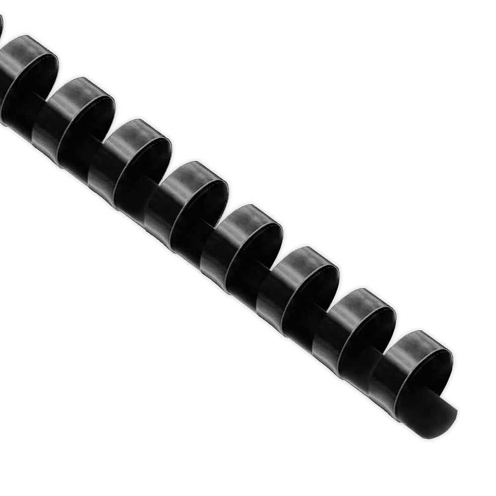 100 Pack Plastic Binding Comb Spines 1/2 Inch Diameter 90 Sheet Capacity