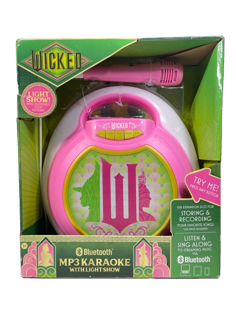 WICKED Bluetooth MP3 Karaoke Machine With Light Show