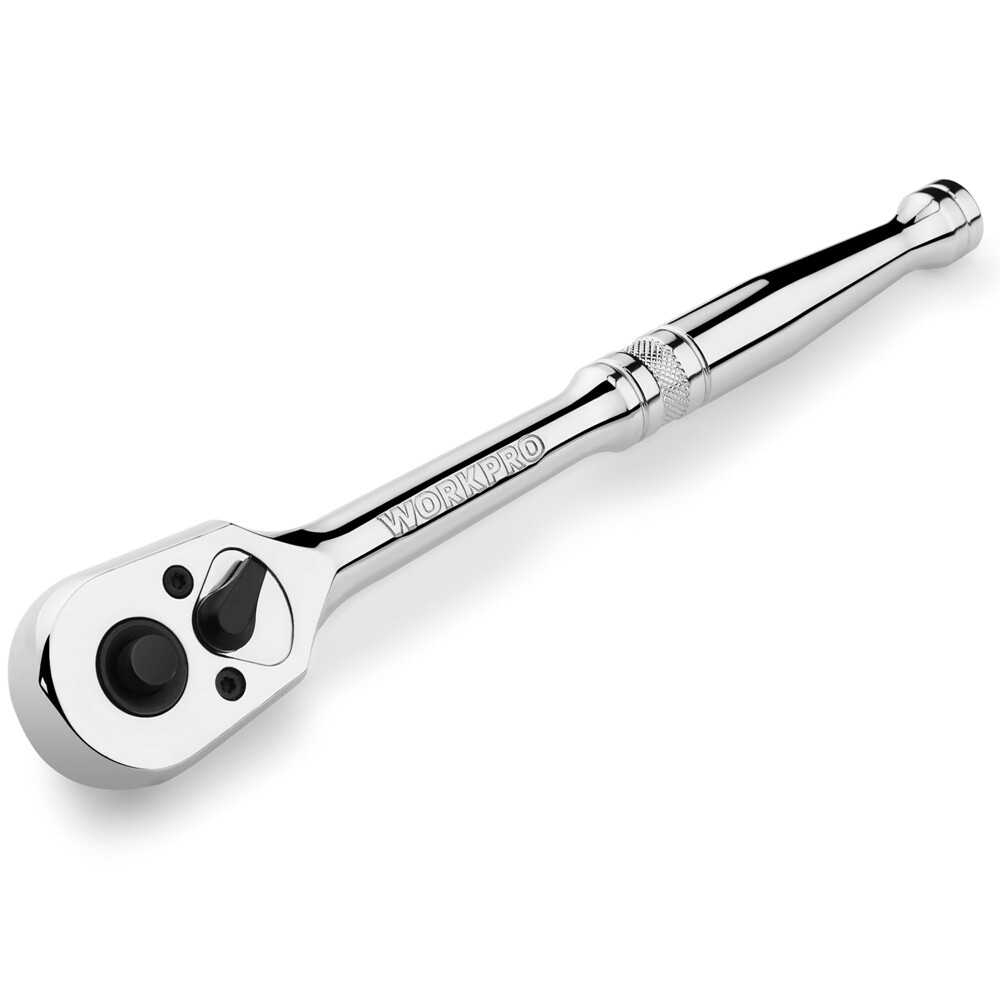 WORKPRO 1/2" Drive Ratchet Handle 72-Tooth Quick-Release Reversible Ratchet Sets