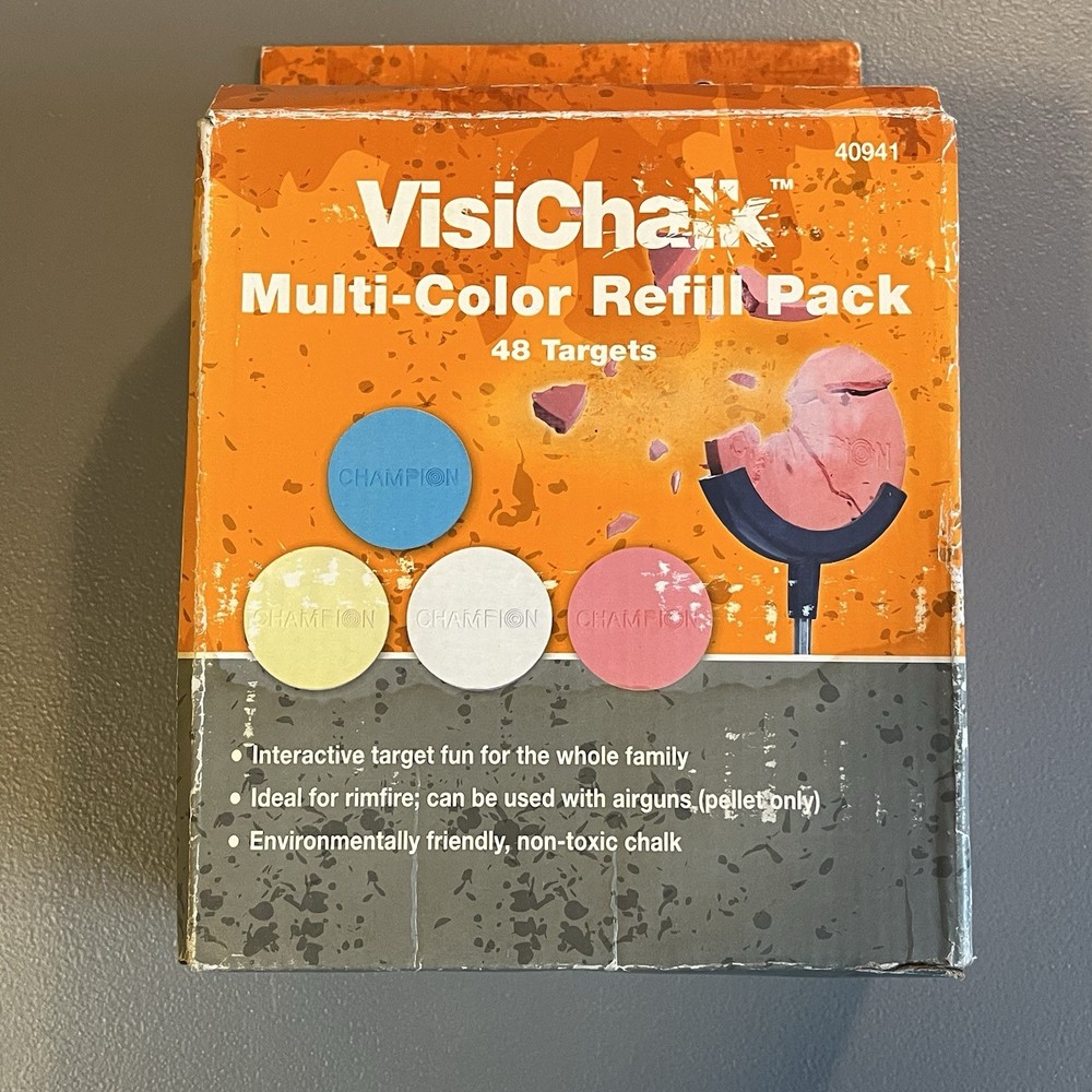 Champion Visi-Chalk Target - Multi Color 48 Count Pack