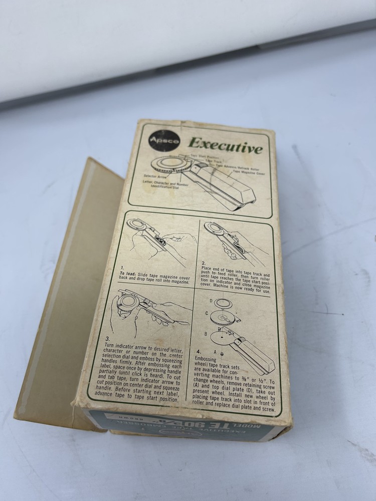 APSCO Executive Tape Embosser model TE 90