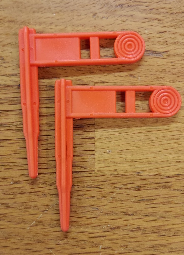 2-Pc Orange Empty Chamber Flags .38 Cal. or Larger - 4416
