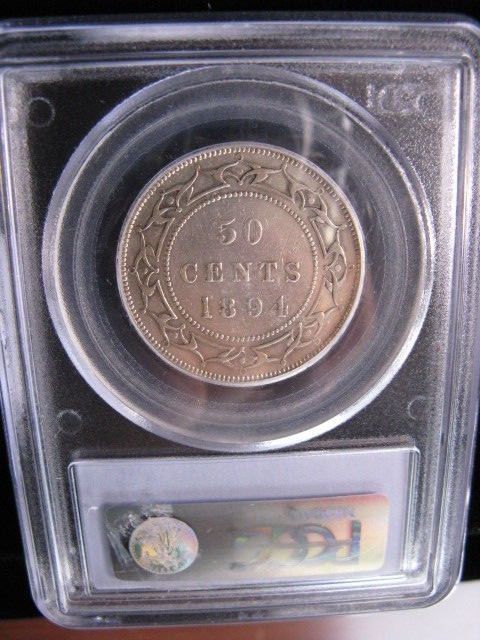 1894 PCGS Graded, Newfoundland 50 Cent, **EF-40** #3384