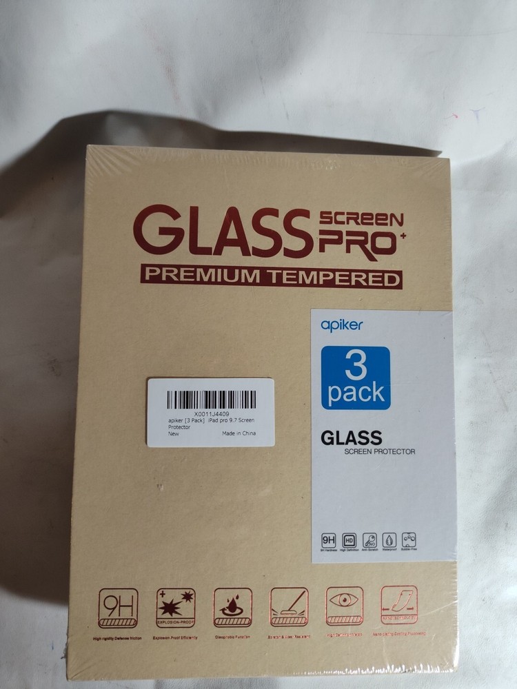 3-Pack Apiker Screen Protector Compatible with iPad Pro 9.7