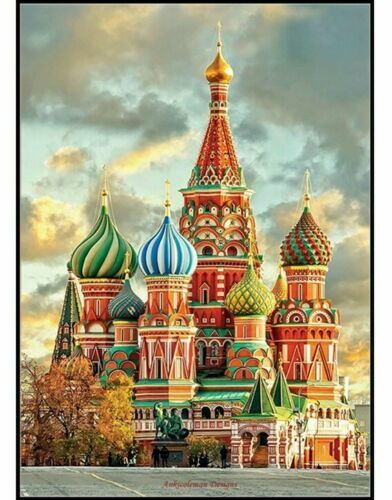 Chart Needlework DIY - Counted Cross Stitch Patterns -  St Basils Cathedral Mosc
