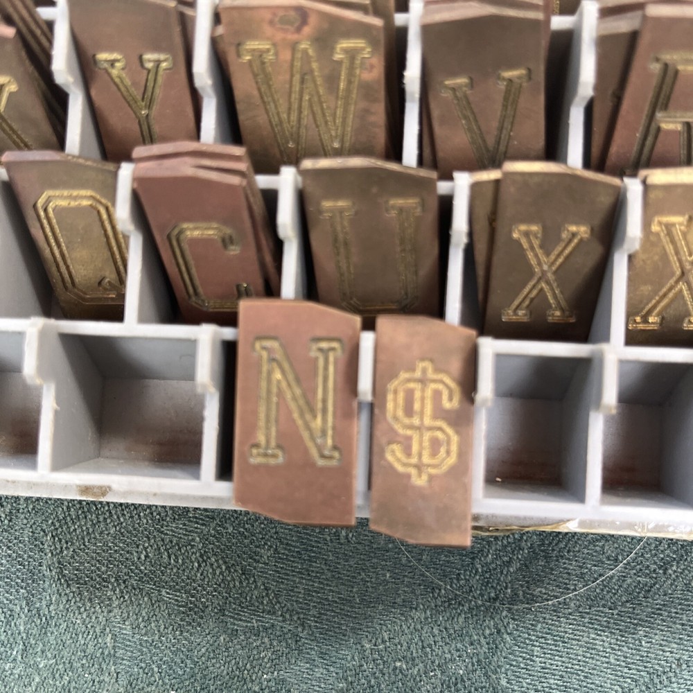 Engraver Brass Font and Number Sett 210 Patch