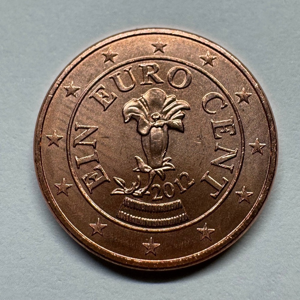 2012 Austria 1 Euro Cent - Coin #D-019