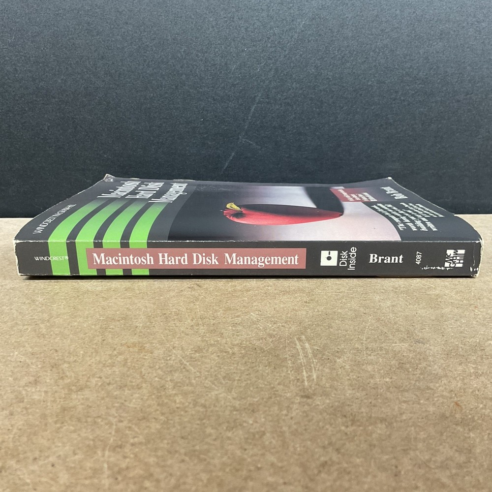 Apple Macintosh Hard Disk Management Brant Softcover Floppy Vintage Computing