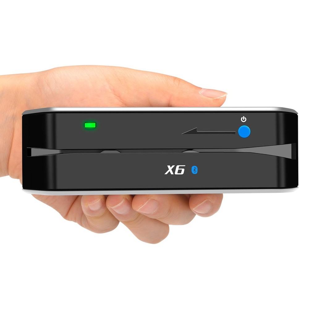 X6 Bluetooth Card Reader Writer USB 3 Tracks Swipe Encoder
