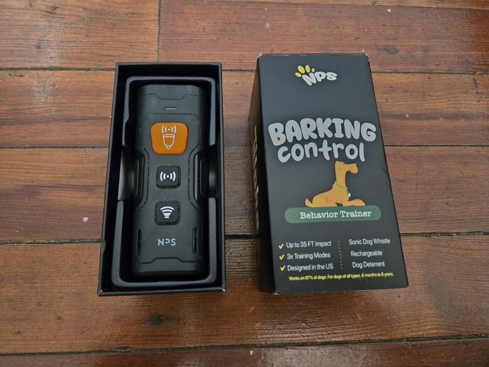 NPS Alpha Dog Behavior Trainer Barking Control Device USB Cordless-Open Box