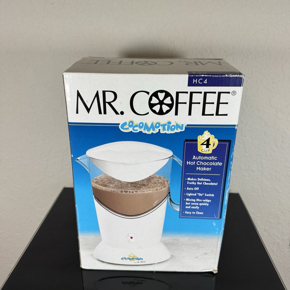 New Mr. Coffee Cocomotion HC4 Automatic Hot Chocolate Maker 4 Cup
