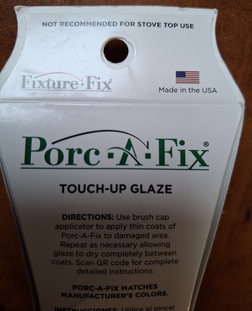 Fixture-Fix Porc-A-Fix Basic White Porcelain Touch-up Paint, 15cc BS-1
