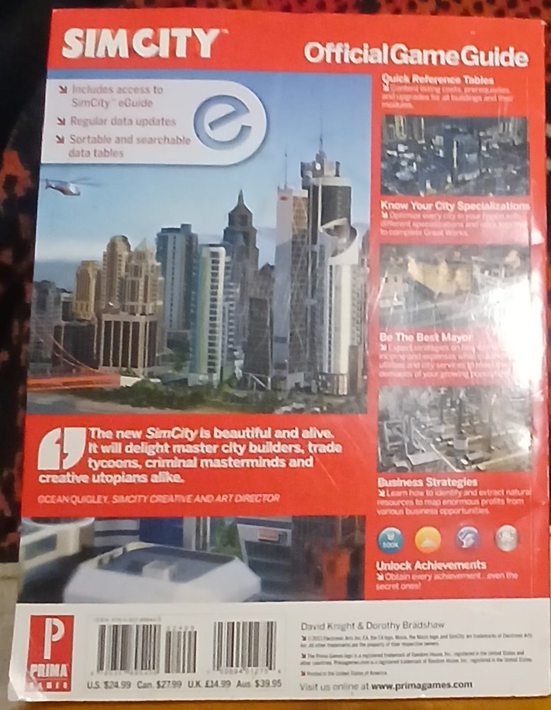 Prima Official Game Guide for Sim City