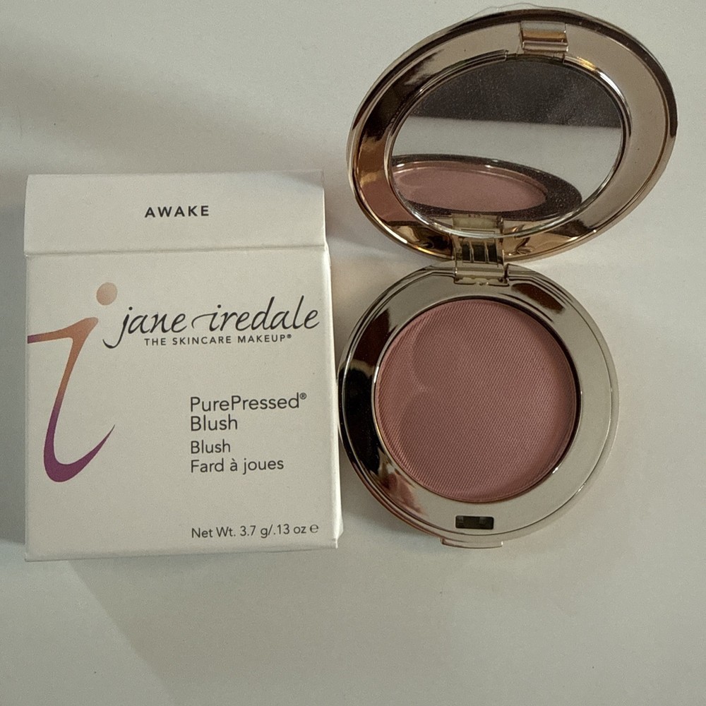 Jane Iredale PurePressed Blush AWAKE - 2.8g - Older, Round Compact