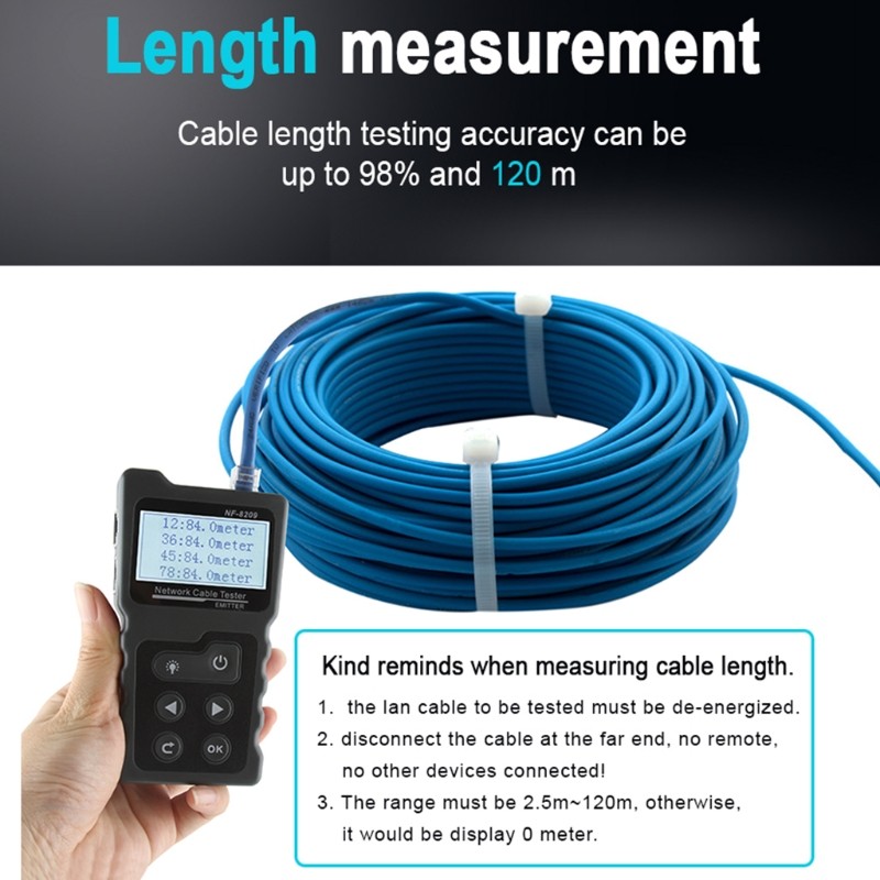 Multifunctional Wire Tracker Cable Tester Cable PoE Detector