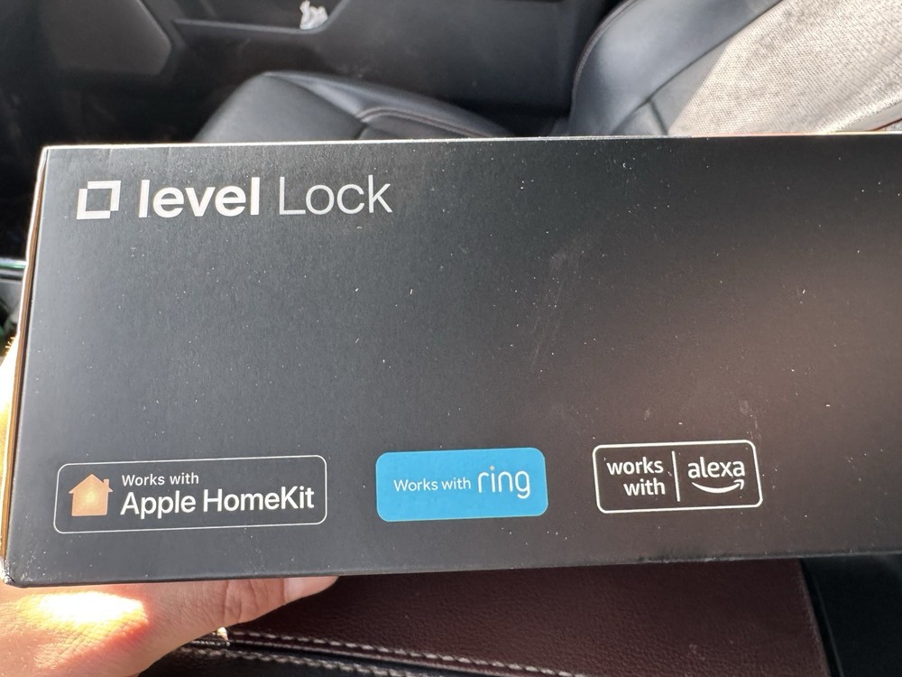 Level Lock Touch Edition Matte Black Smart Door Lock HomeKit Alexa Ring