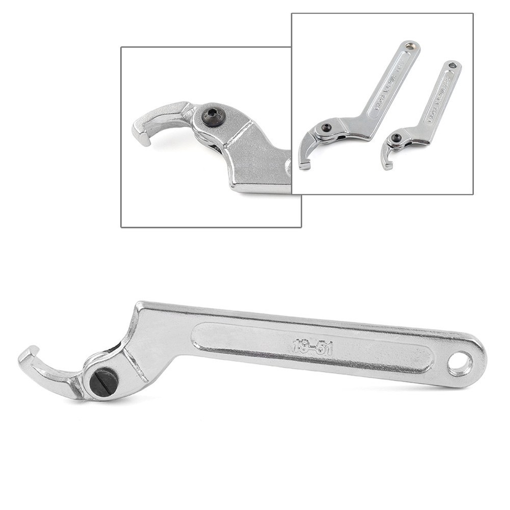 Adjustable Motorcycle ATV Tool Shock Absorber C Clamp Spanner Hook Wrench