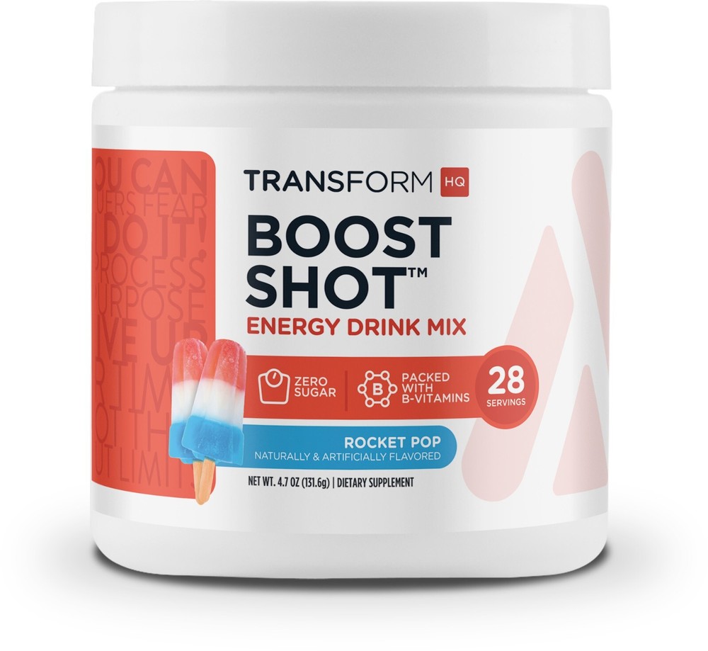 TransformHQ Boost Shot (Rocket Pop) 28 Servings- Powder Supplement