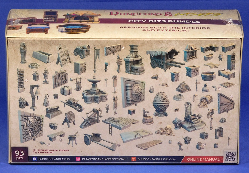 DUNGEONS & LASERS CITY BITS BUNDLE 5E COMPATIBLE MINIATURES SET