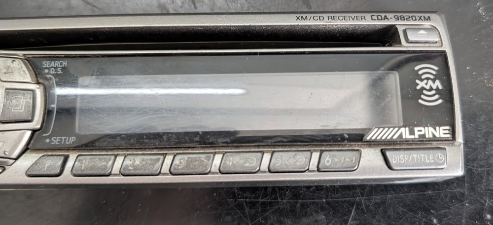 Alpine CDA-9820XM CD Player FACEPLATE ONLY