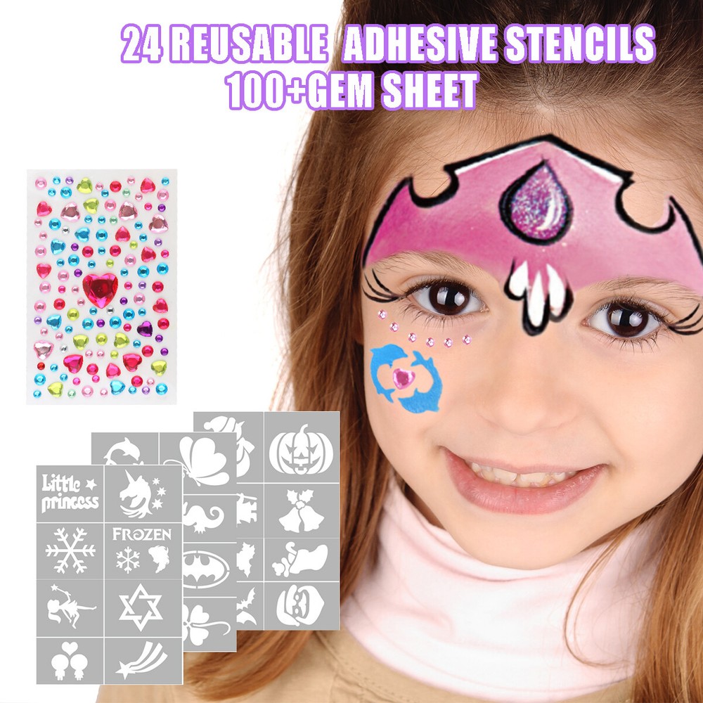 2 Pack Professional Split Cake Face Paint Face Painting Kit For kid Stage Makeup